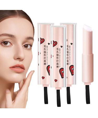 2023 New Magical Pore Eraser Waterproof Face Primer Stick  Loy Hanc Pore Eraser Stick  Matte Blur Stick Primer for Face  Poreless Make Up Primer  Hydrating Pore Eraser Foundation Cream (3Pcs)