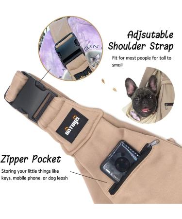Buy Natuya Dog Carrier Bag | Hands-Free Pet Carrier for Dogs & Cats (5-15 lbs) - Khaki - Buy Online on GoSupps.com