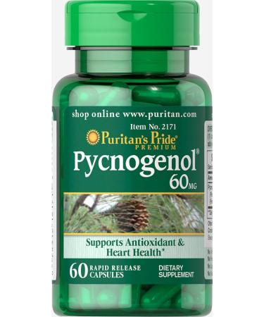 Puritan's Pride Pycnogenol 60 mg-60 Capsules - Buy Online on GoSupps.com