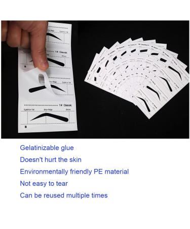 Eyeliner and Eyebrow Stencils Set for Easy Grooming & Styling - Reusable Eyeliner Stencil and Shape Stickers for Women - Buy Online on GoSupps.com