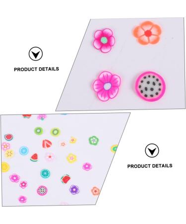 Housoutil 5000pcs Fruit Slices Glitter Ornaments So Unique Body Mist Fruit Charms Nail Art Charms Fruit Nail Decor Nail Slice Decorations Lemon Slice Nail Art So Clay Sequins 3D 0.5x0.5cm As Shown - Buy Online on GoSupps.com