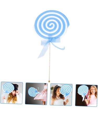 HOMSFOU 4pcs Foam Lollipop Ornament Christmas Decorations Gifts Gourmet Lollipops Kids Crafts Scene Decorative Props Christmas Lollipop Decorations Simulation Lollipop Creative Photo Prop Bluex4pcs 66x31cmx4pcs - Buy Online on GoSupps.com