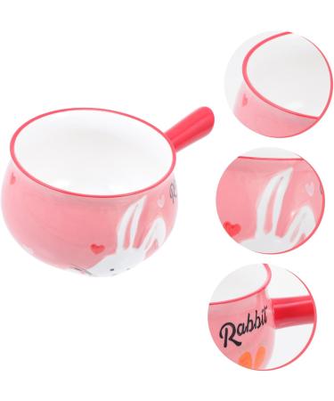 Alipis 2pcs Breakfast Handle Bowl Salad Bowl Kitchen Accessories Ceramic Bowl Cutlery Set Child Household - Buy Online on GoSupps.com