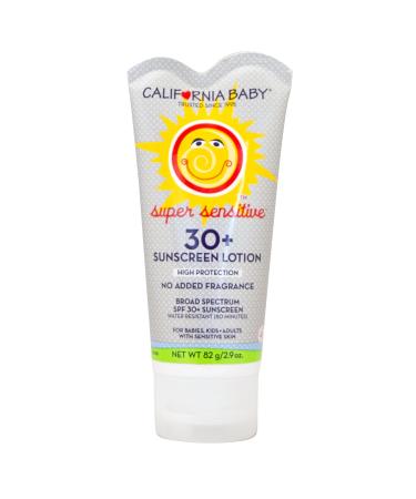 California Baby SPF 30 + Sunscreen Lotion - Super Sensitive, 2.9 oz Unscented