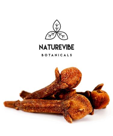 Naturevibe Botanicals Organic Clove Buds 3.53oz - Non-GMO, Gluten Free Indian Spice (100gm) - Buy Online on GoSupps.com