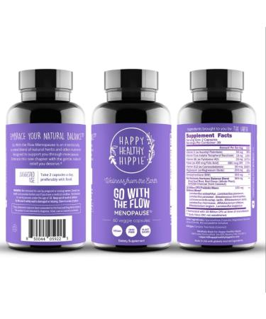 Happy Healthy Hippie Menopause Supplements for Women Estrogen Metabolism & Hormone Balance Support 60 Capsules - Buy Online on GoSupps.com