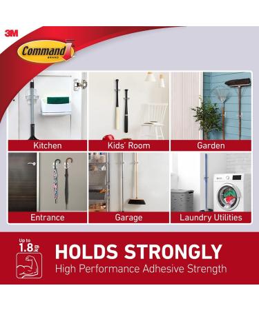 Command Broom and Mop Grippers - Wall Mount Holder for Back to School Dorm Organization - Buy Online on GoSupps.com
