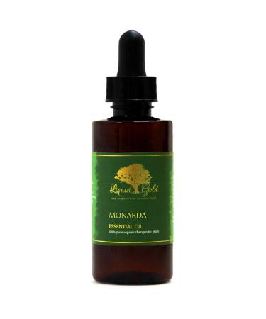 Liquid Gold Inc - 2 oz with Dropper - Premium Monarda Essential Oil - Pure Organic Natural Aromatherapy