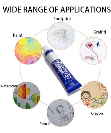 Zero Splash Bleach Pen Bleach Pen for Clothing Universal Indoor Non Toxic Paste Ultra Whiten Repair Clean Cream Graffiti Removal Waterproof Wall Stain 3Pcs - Buy Online on GoSupps.com