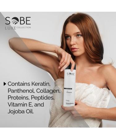 SOBE LUXE Smoothing Conditioner for Treated Hair - Sulfate Free Moisturizes & Protects Color 10 Oz | Keratin Panthenol Collagen Vitamins & Jojoba Oil - Buy Online on GoSupps.com