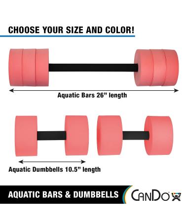 CanDo Aquatic Swim Bars and Dumbbells for Hydrotherapy and Pool Fitness - Small Swim Bar Red - Buy Online on GoSupps.com