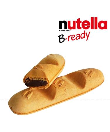 Nutella B-Ready x 15 Bars | Wafers Filles with Hazenut Cocoa | Easy Snack | On The Go to Work - Home Nutella Bars | Individually Wrapped | Easy to Go | Sold by EPL - Buy Online on GoSupps.com