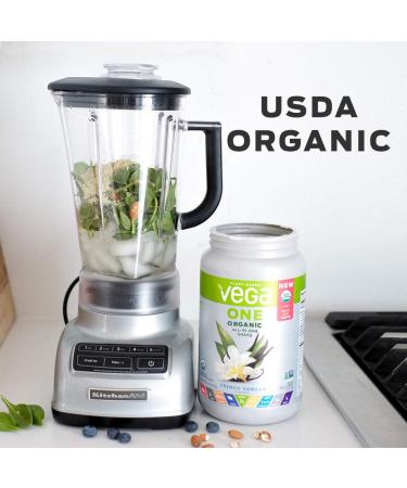 Vega One All-in-One Shake Chocolate 13.2 oz - Plant-Based Protein & Nutrients - Buy Online on GoSupps.com