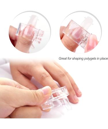 Sularpek 5 Pcs Transparent Nail Clip Polygel Nail Clip Polygel Nail Clamps for Quick Building Gel Nail Tips Clip Plastic Finger Extension UV LED Builder for DIY Manicure Nail Art. - Buy Online on GoSupps.com