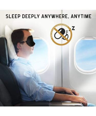 Silk Sleep Mask & Blindfold Soft Eye Mask with Adjustable Head Strap Deep Rest Eye Masks for Sleeping Night Eyeshade Eye Cover for Travel Shift Work & Meditation (Deep Blue) - Buy Online on GoSupps.com