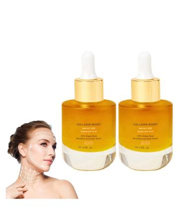 Pedia Advanced Collagen Boost Anti Aging Serum Advanced Deep Anti-Folded Serum Hyaluronic Acid with brightening vitamin C for all skin types (2 pieces) 2 pieces.