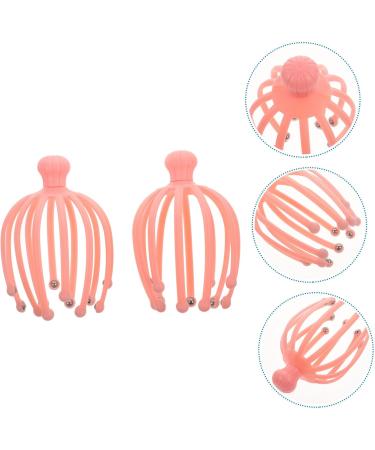 Collbath 2 STK Handheld Head Massager - Silver Ponytail Clip & Octopus Plastic Scraper for Ultimate Relaxation | International Shipping Available - Buy Online on GoSupps.com