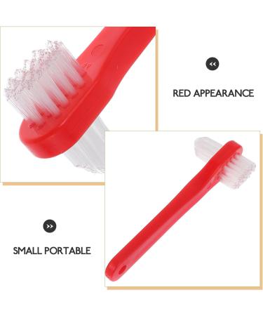 Minkissy 4-Piece Dual Head Toothbrush Set | Hard Prosthesis Cleaning Brushes for Dentures | Effective Denture Care & Oral Hygiene - Buy Online on GoSupps.com