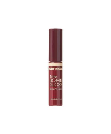 Ruby Kisses Butter Bomb Gloss - Natural Nude Lip Gloss with Vitamin E, Non-Sticky Lip Makeup - 7.8mL - Buy Online on GoSupps.com