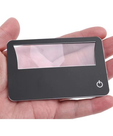 Ghulumn Credit Card Size 3X Magnifier Bundle Includes 2 Magnifiers Each Magnifier for Reading Has 3X Lens Use As 3X Magnifying Glass with Light or As Reading Magnifier for Menus - Buy Online on GoSupps.com
