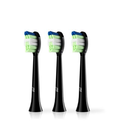 3 pieces of toothbrush electrically plug -in brushes for JTF replacement brushes medium medium -soft bristle suitable for P200 (black) black (standard) - Buy Online on GoSupps.com