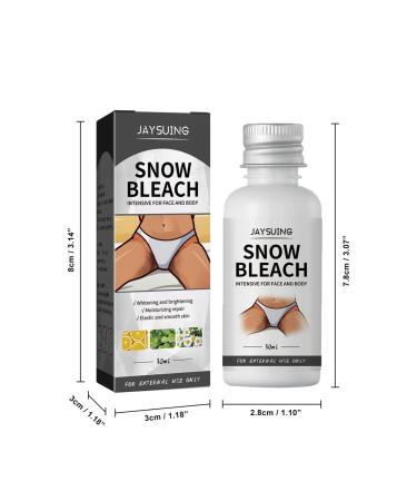 Snow Bleach Cream for Intimate Areas | Skin Lightening & Dark Spot Remover - Effective Underarm Neck Knee & Elbow Treatment - Buy Online on GoSupps.com