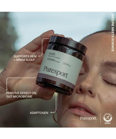 Puresport Reishi Supplement | 60 Capsules | 30% Polysaccharides for Digestion, Stress & Immunity - Buy Online on GoSupps.com