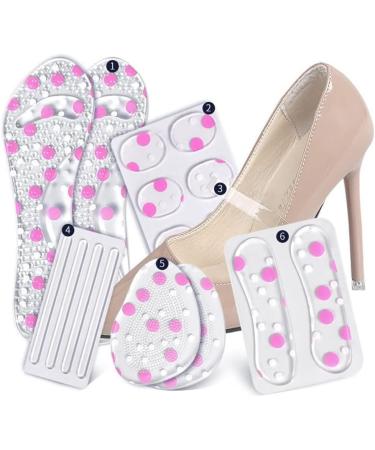 Buy Transparent GEL Heel Cups - Anti-wear Forefoot Cushions for Heel Spurs & Cracked Heels - Breathable Cushion Pads (Small) - International Shipping Available - Buy Online on GoSupps.com