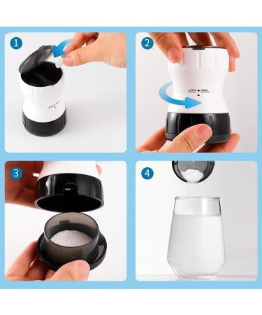 KIRIYUUKI Pill Grinder & Crusher with Pill Box - Crush Meds into Fine Powder - Buy Online on GoSupps.com