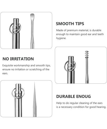 Healifty 9 Pcs Stainless Steel Ear Cleaning Set - Ear Wax Removal Tool Kit - Buy Online on GoSupps.com