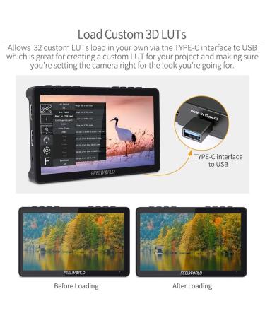 Feelworld F5 Pro V4 6 Touch Screen DSLR Camera Monitor - 3D LUT, F970 Kit, Wireless Transmission - IPS FHD 1920x1080, 4K HDMI, Tilt Arm - Buy Online on GoSupps.com