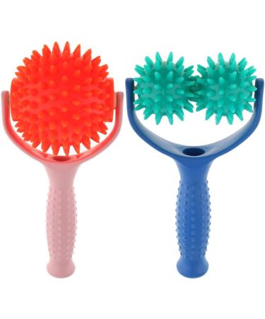 Buy 2x Massage Roller Ball with Handle - Body Muscle Relaxation & Self-Massage Tool - International Shipping - Buy Online on GoSupps.com