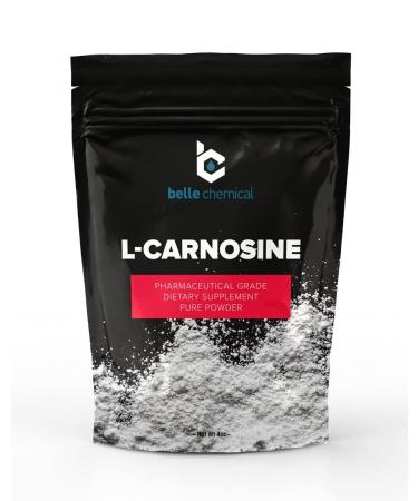 Pure L-Carnosine Powder Pharmaceutical Grade for Anti-Aging and Cognitive Health (4 Ounce) 4 Ounce (Pack of 1)