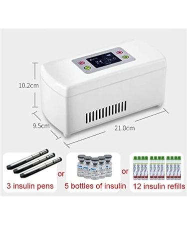 Insulin Refrigerator For Travel Portable Insulin Cooler Refrigerated Box Electric Medicine Travel Cooler With LCD Display For Diabetes Insulin Keeping Cooling 2-8 Battery*2 - Buy Online on GoSupps.com
