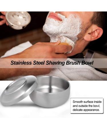 Healifty Stainless Steel Shaving Bowl with Lid | Shaving Soap Bowl for Shop & Bathroom | 11x11x6.5 cm - International Shipping Available - Buy Online on GoSupps.com