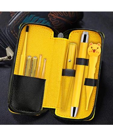 Ear Cleaner Earpicks Ear Wax Removal Tools LED Light Flashlight Earpick Ear Spoon Tweezers Ear Care Ear Cleaning Tool with Case (Color : 01) - Buy Online on GoSupps.com