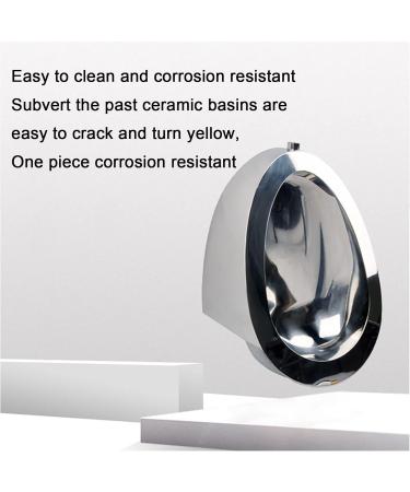 Wall-Mounted Automatic Flushing Urinal Commercial Bathroom Urinal Funnel Toilet 304 Stainless Steel Urinal Men's Induction Vertical Toilet urinals Used in Bars Hotels (Urinal + Manual Flush valv urinal + manual flush valve - Buy Online on GoSupps.com