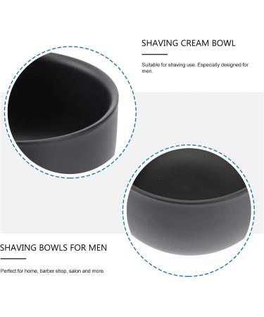 Frcolor 3pcs Stainless Steel Shaving Soap Shells - Razor Storage Men's Grooming Essentials - 7x7cm Black - Buy Online on GoSupps.com