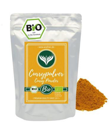 Azafran ORGANIC Curry - Indian curry powder (mild) Madras style 1kg 1 kg (1 pack)