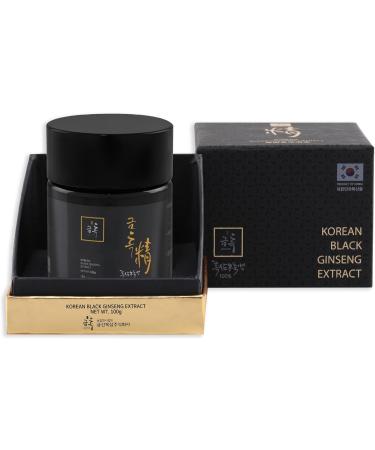 Korean Black Ginseng 100 g Concentrated Extract 100% Natural - 3 Month Cure High Saponin Content 80 mg/g - Ginsenosides Rg1 Rb1 Rg3 6 mg/g. Reinforced with ginsenosides Rg3 Rg5 and Rk1 - Buy Online on GoSupps.com