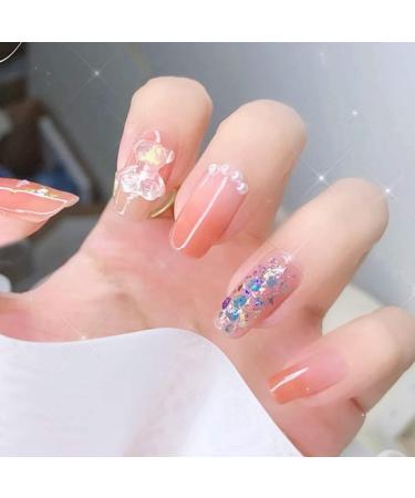 100 Pcs Gummy Bear Nail Charms - Nail Art Decoration for Acrylic Nails - DIY Jewelry Making (10 Colors) - Buy Online on GoSupps.com