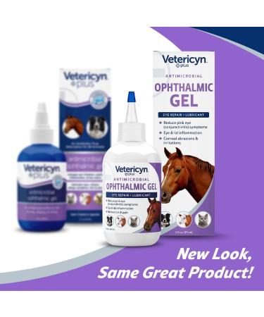 Vetericyn Plus Ophthalmic Eye Gel for Dogs, Cats, Horses & More - 3 oz - Relieves Eye Irritations - Buy Online on GoSupps.com