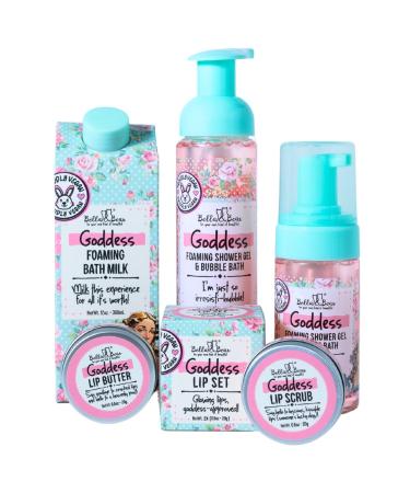 Bella and Bear Goddess Foaming Shower Gel & Bubble Bath Full & Travel Size Bundle - Buy Online on GoSupps.com