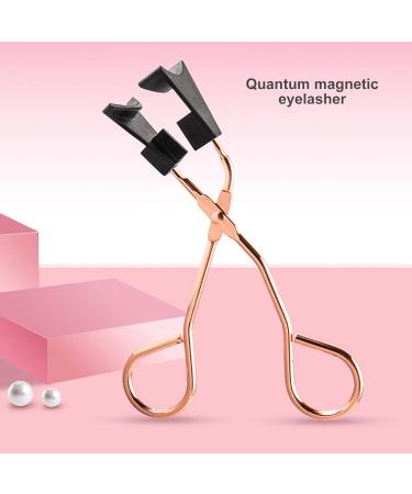 Shop Rose Gold Magnetic Eyelash Curler & Applicator Tool - Perfect for Stunning False Lashes | International Shipping Available - Buy Online on GoSupps.com