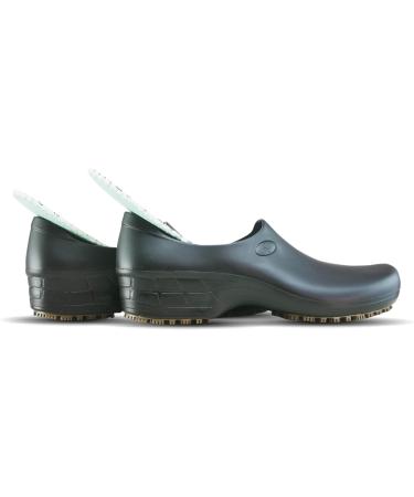 Waterproof Non Slip Nursing Shoes for Women - Ideal for Chefs, Nurses, and Kitchen Work - Black Clogs for Ultimate Comfort and Safety - Buy Online on GoSupps.com