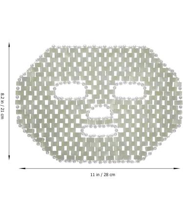 INOOMP Masque de Massage en Jade Naturel 11 X8 Yeux Effet Rafra chissant Soulagement des Gonflements et Relaxation Sommeil Maison - Buy Online on GoSupps.com