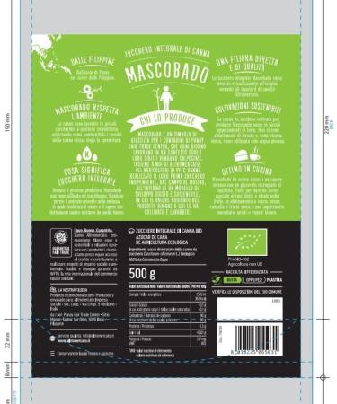 Mascobado sugar cane integral 500 g - Buy Online on GoSupps.com