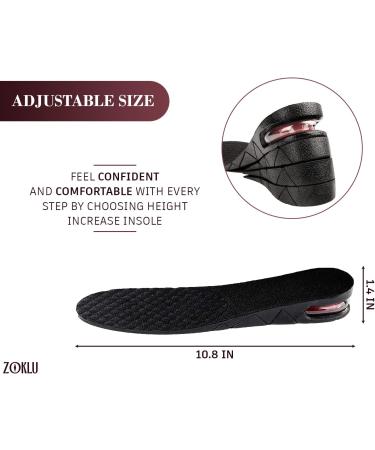 Womens Height Increasing Shoe Inserts - Orthotic Heel Lift for Elevator Shoes - 1 Pair - Buy Online on GoSupps.com