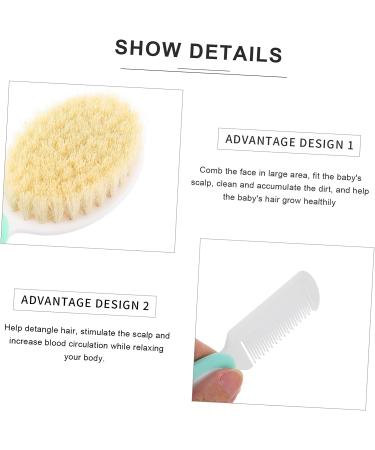 SAFIGLE 6 Pcs Baby Hair Brush and Comb Set - Kids Shower Scalp Combs and Silicone Scrubbers - Toddler Hair Care Kit - Buy Online on GoSupps.com