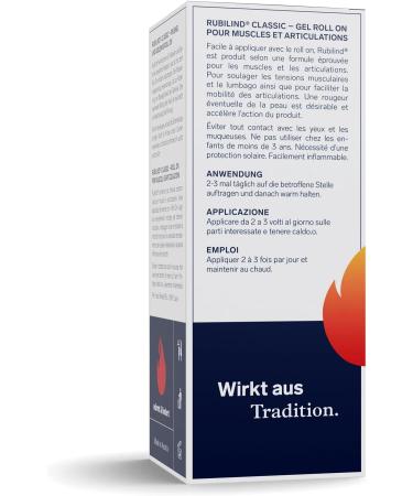 Rubilind Classic Muscle Joint Roll On - Thermo Gel for Tension Relief | Innovative Heat Effect - Buy Online on GoSupps.com